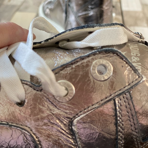 ZADIG & VOLTAIRE ZV1747 High Flash Metallic High Top
Sneakers Size 40 size US 9 - Picture 11 of 14